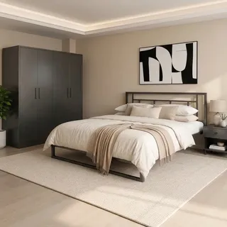 Metal Beds & Cupboards